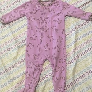 Carter’s Baby Girl Onesie 18 Purple Animal Pattern